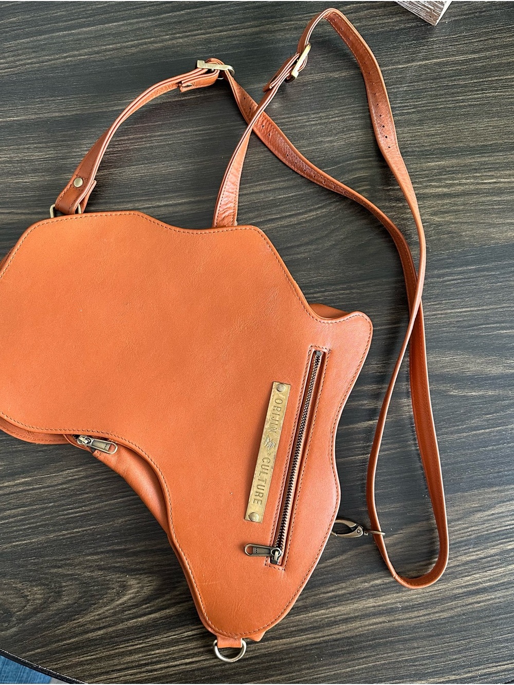 Africa Crossbody/Backpack Bag by Orjin Culture